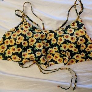 SUNFLOWER BIKINI TOP